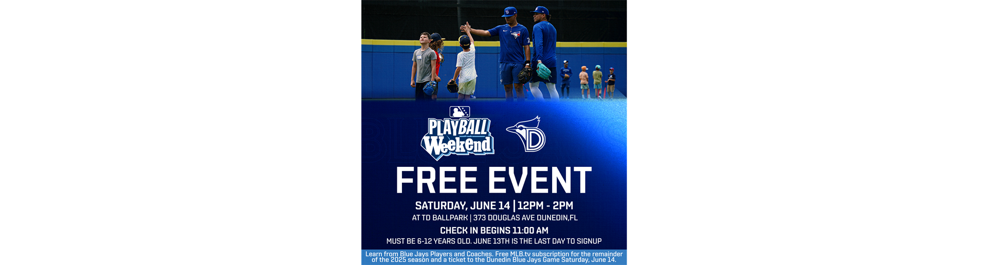 PLAY BALL with the Dunedin Blue Jays!