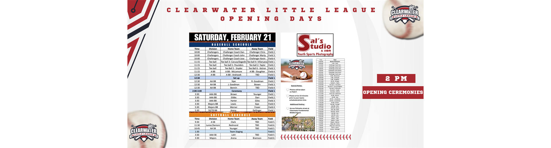 OPENING DAY FEBRUARY 21, 2026