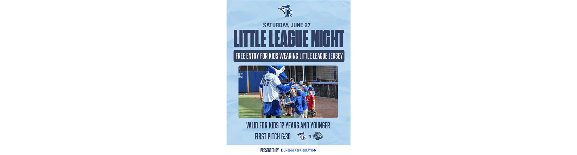 Little League Night at the Blue Jays